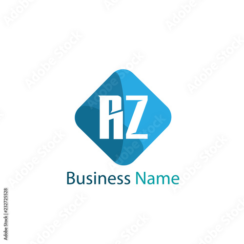 Initial Letter RZ Logo Template Design Free Download Initial Letter RZ Logo Template Design - GFXLoad