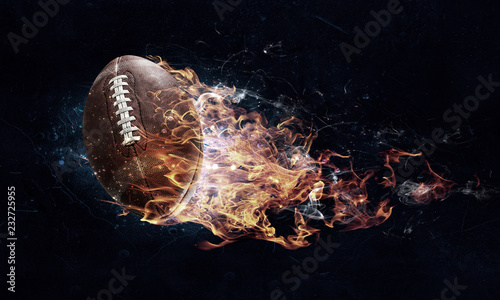 Wallpaper Mural American football game concept. Mixed media Torontodigital.ca