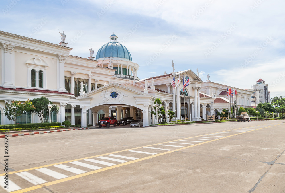  Hotel and Casino Complex building on the road fome Khlong Yai  Trat ,Thailand in to Koh Kong province, Cambodia near Thai - Cambodian border