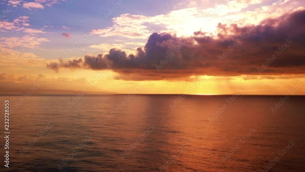 Cinemagraph of Mediterranean sea at sunset, seamless loop Cinemagraph of Mediterranean sea at sunset, seamless loop