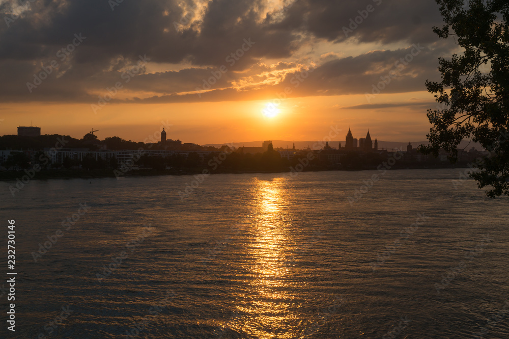Mainz Cityscape Sunset