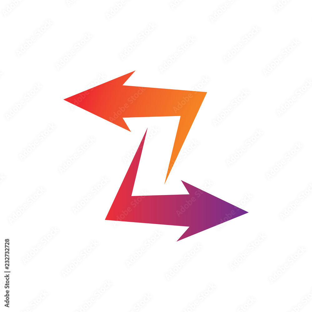 Letter Z arrow logo Letter Z arrow logo