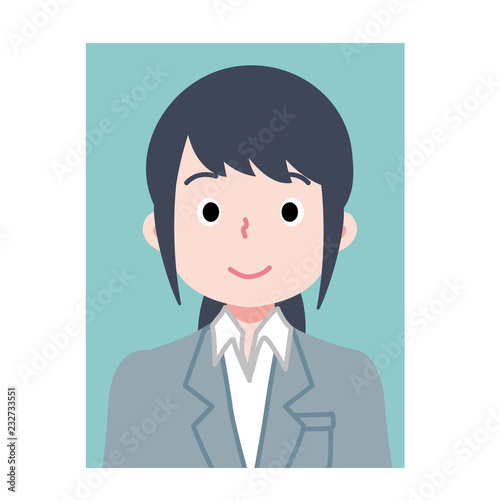 女性　証明写真