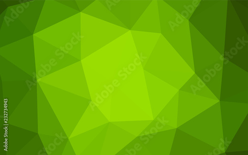 Light Green vector gradient triangles texture.
