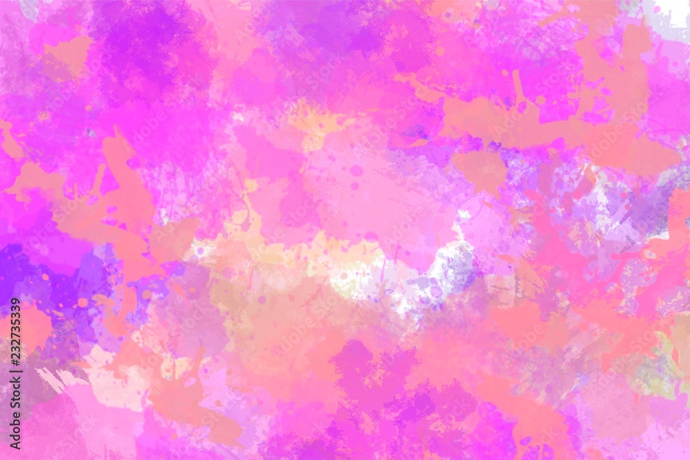 Spring Summer floral color Abstract paint sponged splash dab backgrounds