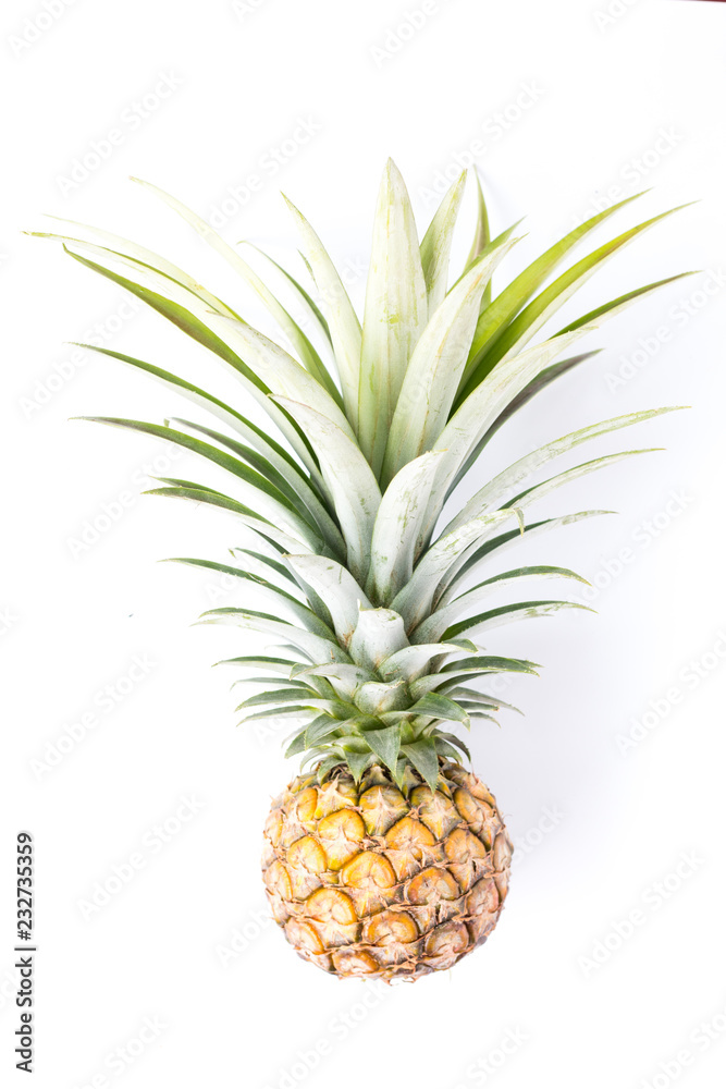 Pineapple on a white Pineapple on a white
