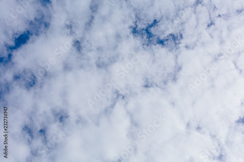 Beautiful blue sky background with white clouds