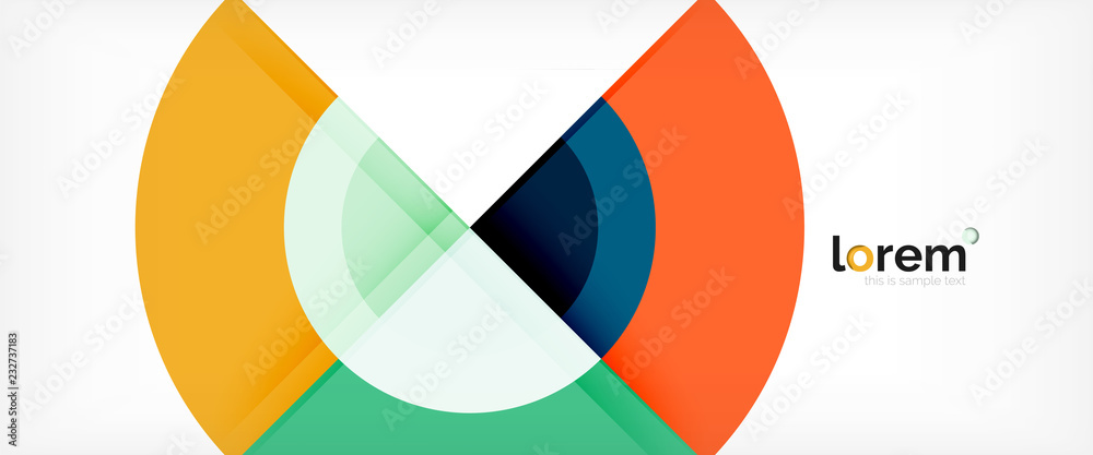 Circle abstract background, geometric modern design template Circle abstract background, geometric modern design template