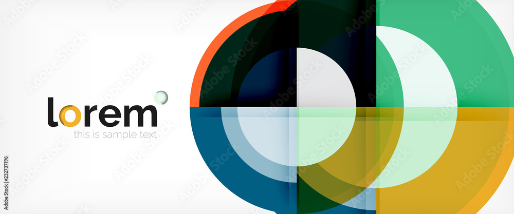Circle abstract background, geometric modern design template Circle abstract background, geometric modern design template