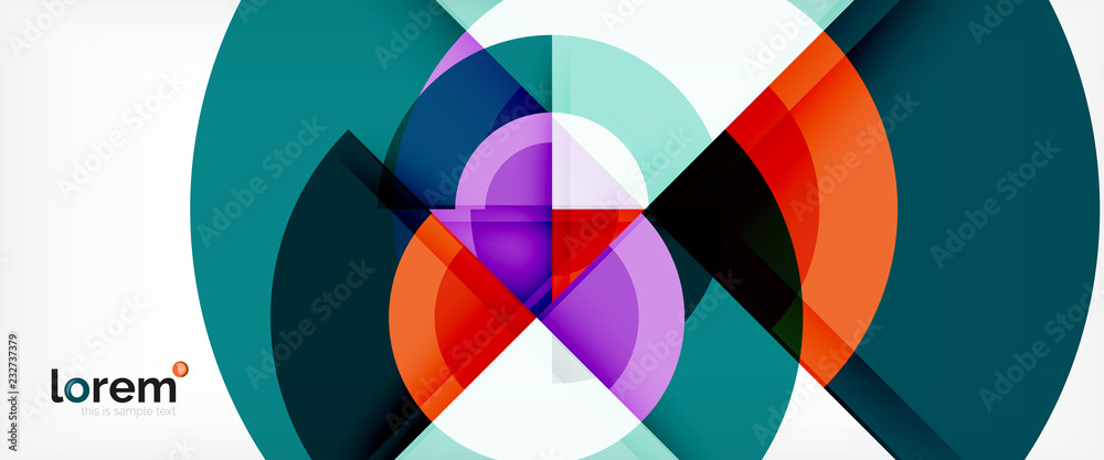Circle abstract background, geometric modern design template Circle abstract background, geometric modern design template