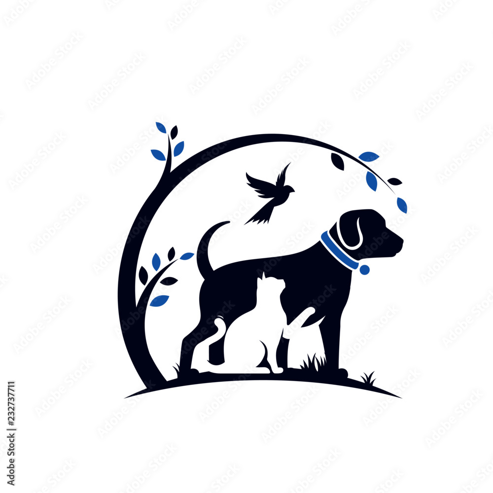 Modern Animal Pet Logo Template