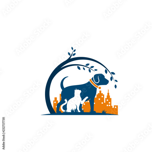 Modern Animal Pet Logo Template