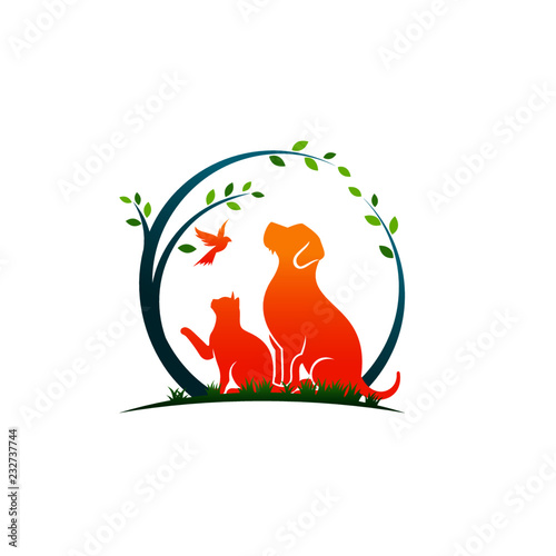 Modern Animal Pet Logo Template