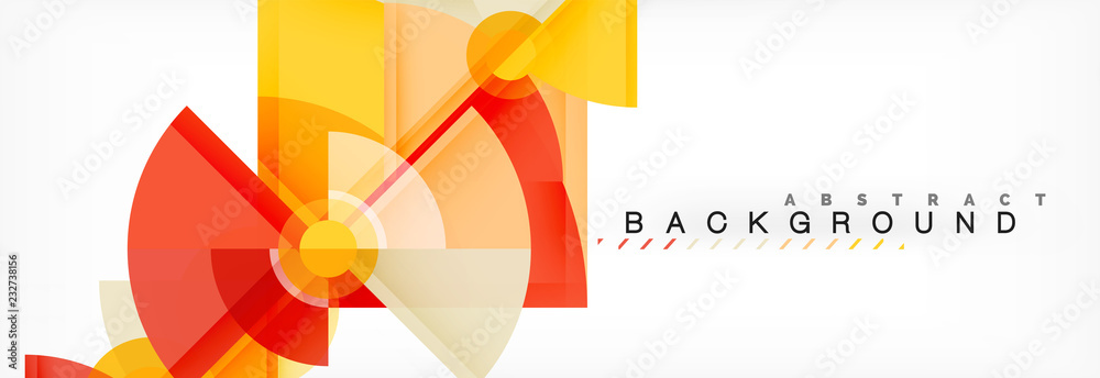 Trendy circles composition geometric background Trendy circles composition geometric background