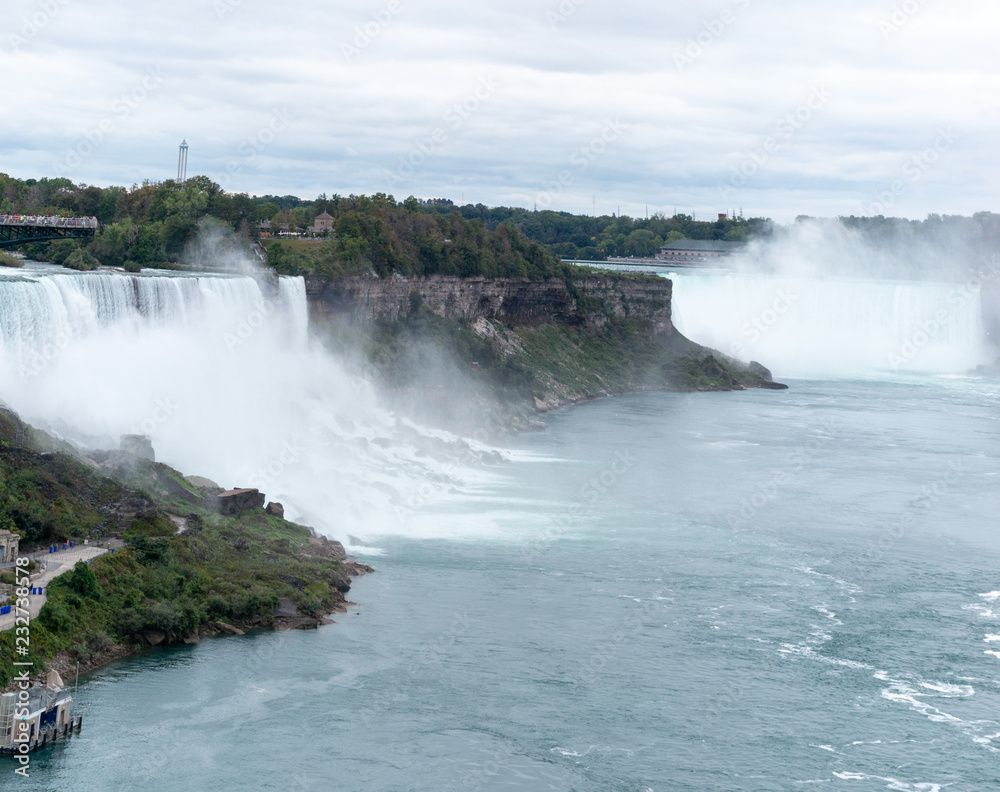 Niagara Falls with American and Horseshoe falls