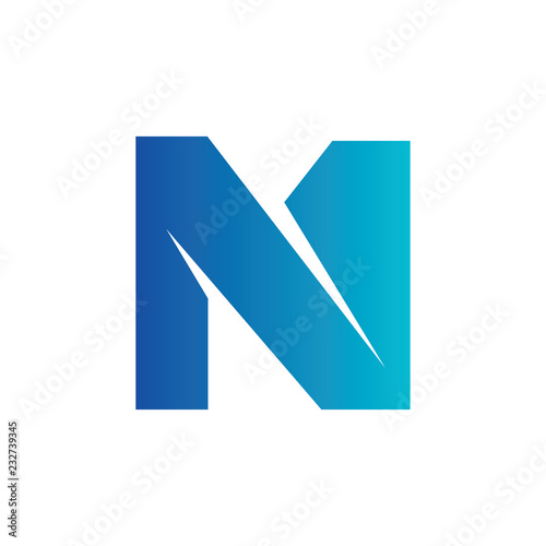 Free Download Letter N simple logo - GFXLoad