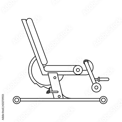 Gym lefs press equipment