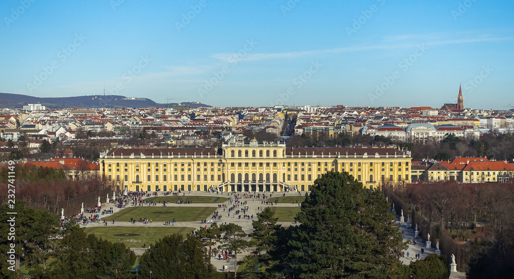 Schoenbrunn palace panorama