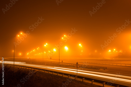 night on highway