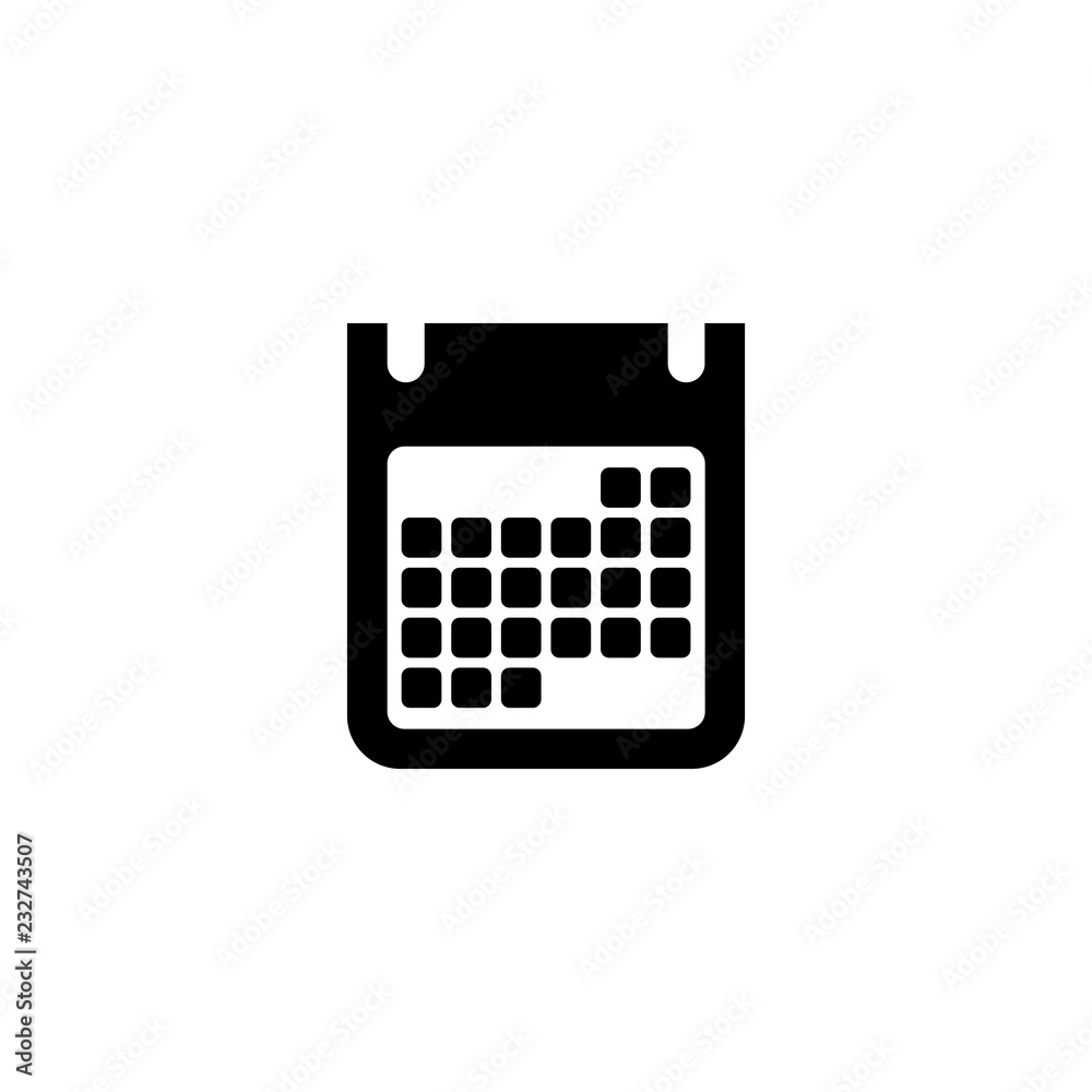 Calendar to organize dates. Calendar icon. Flat design .Vector Illustration Calendar to organize dates. Calendar icon. Flat design .Vector Illustration