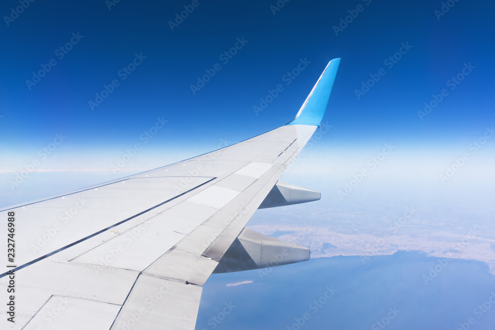 Flight over sea Flight over sea