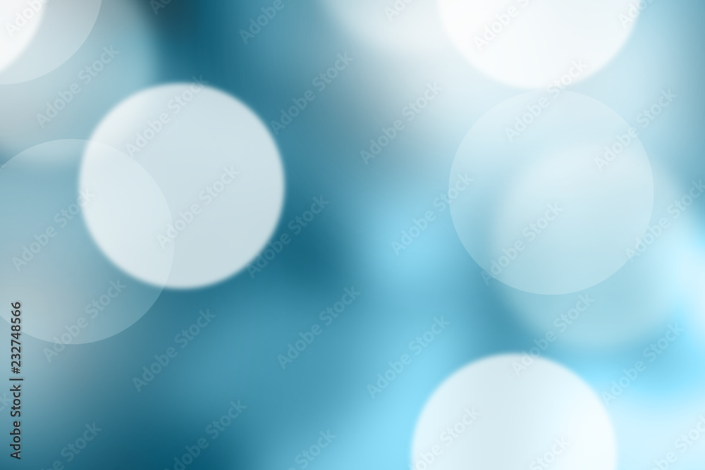 Blue blurred bokeh abstract for background Blue blurred bokeh abstract for background
