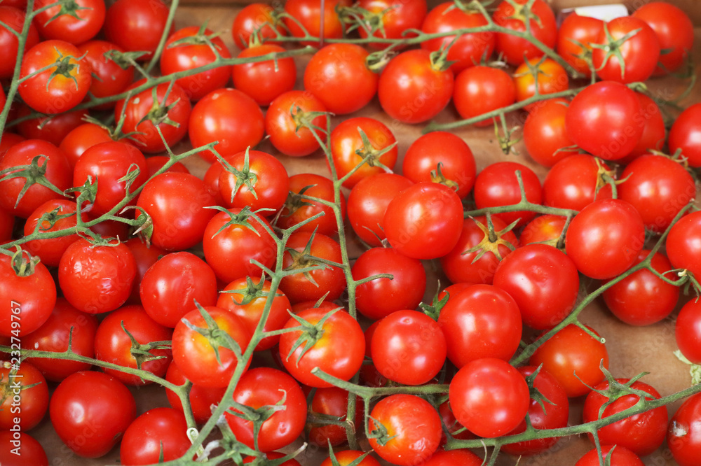 Tomatoes cherry closeup