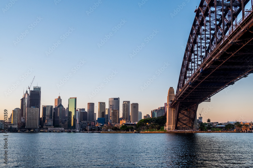Sydney Harbour Bridge and city