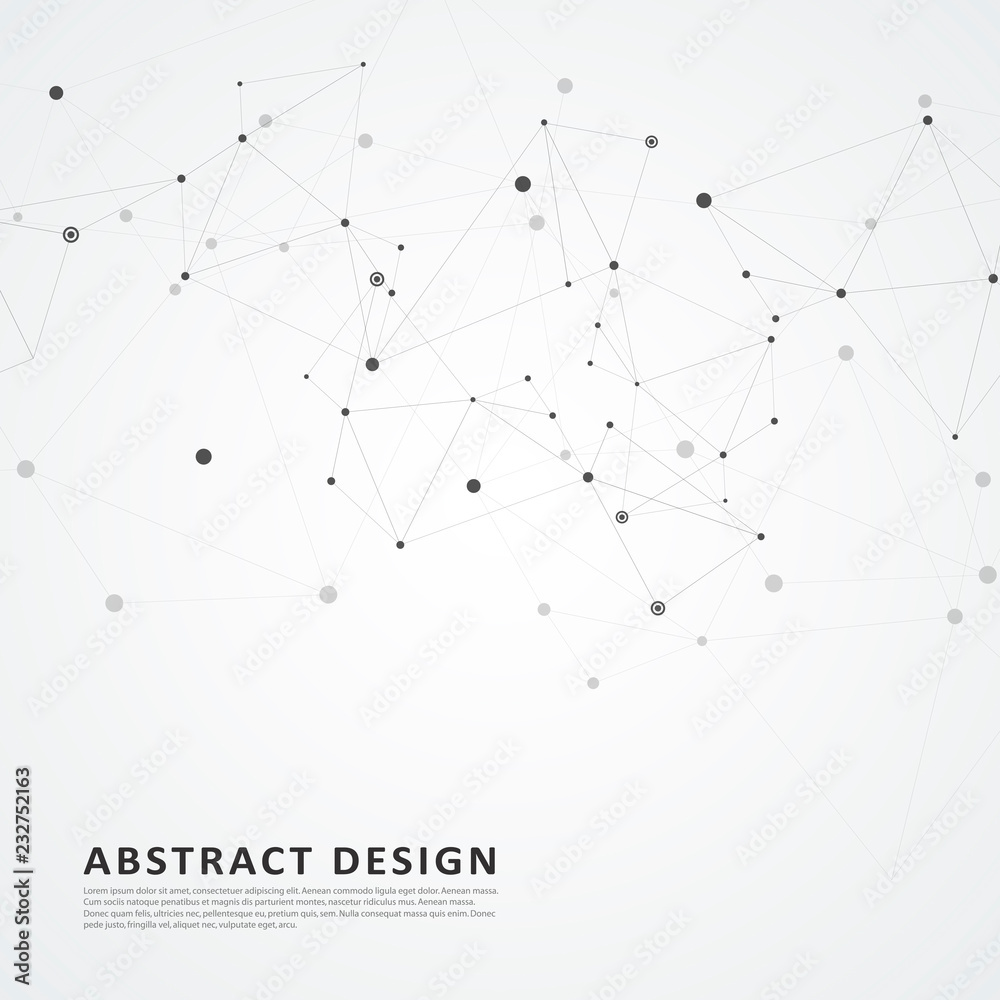 Abstract connect dots and lines Abstract connect dots and lines