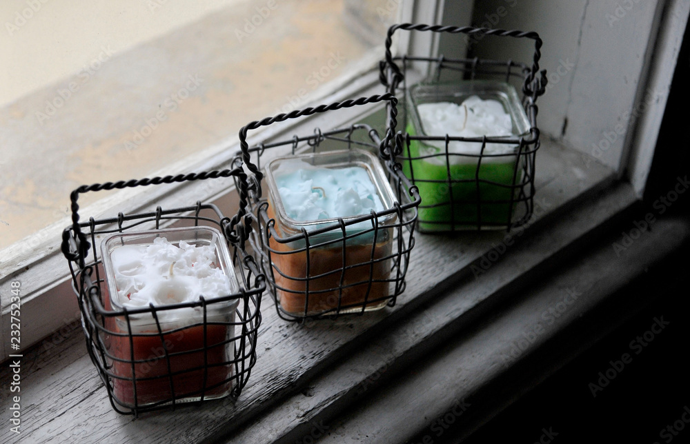 Christmas candles and lights