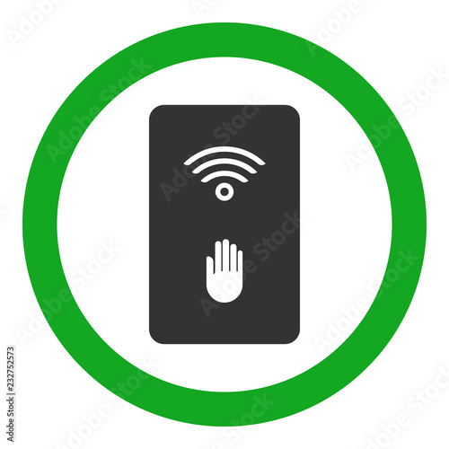 Proximity card. Contactless payment symbol. Vector icon.