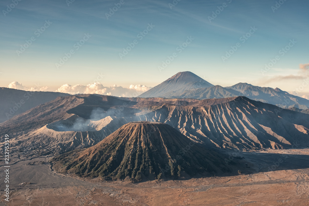 Mount volcano an active, Kawah Bromo, Gunung Batok at morning