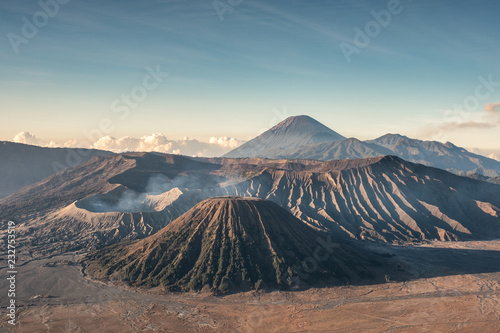 Mount volcano an active  Kawah Bromo  Gunung Batok at morning