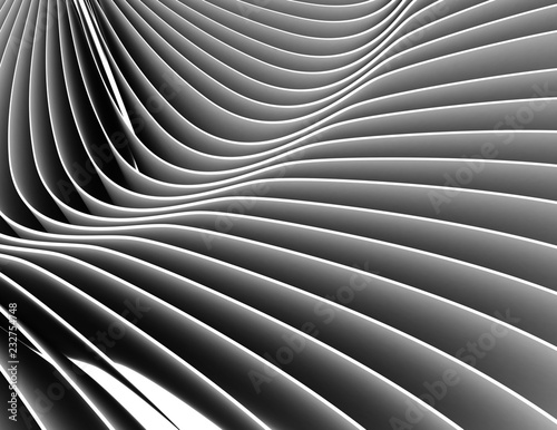 curved abstract background 3d . 3d rendered illustration