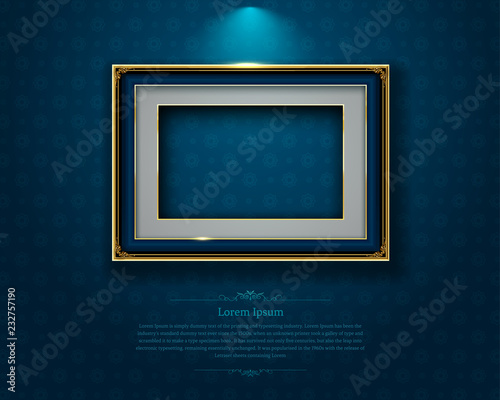 gold frame border picture thai art