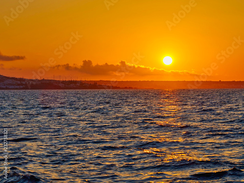 beautiful sea sunset