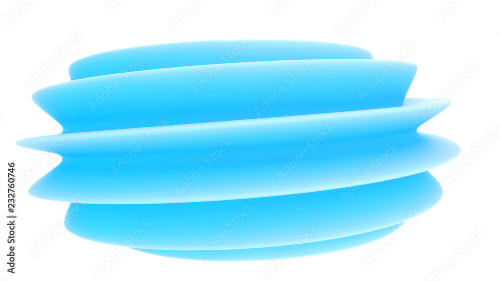 Blue swirl polygonal surface 3d illustration Blue swirl polygonal surface 3d illustration