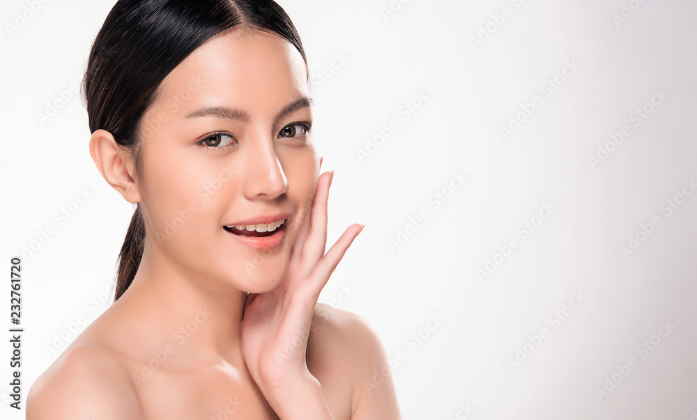 Beautiful Young asian Woman with Clean Fresh Skin Beautiful Young asian Woman with Clean Fresh Skin