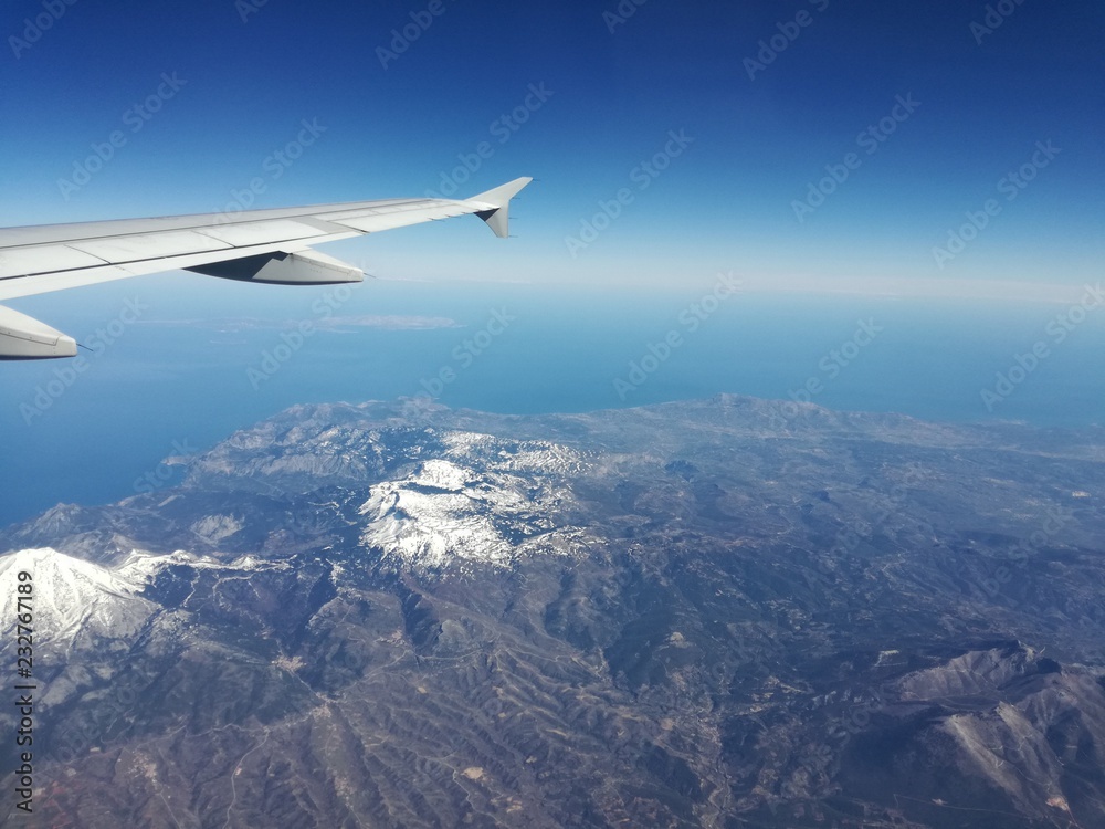 Flying Over Greece