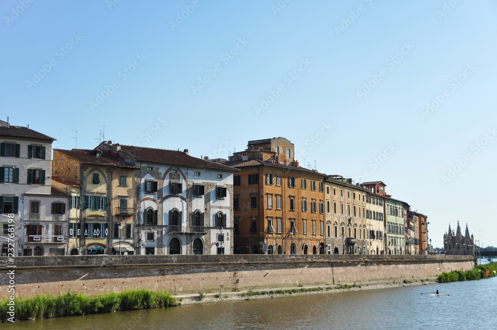 Arno river in Pisa (Italy)