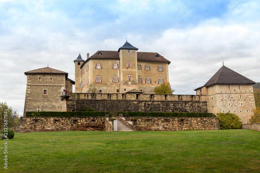 A Medieval Castle in Autumn Color 