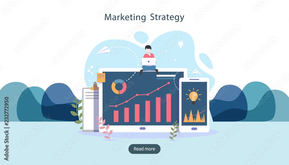 digital marketing strategy concept with tiny people character, table, graphic object on computer screen. online social media marketing modern flat design for landing page and mobile website template. digital marketing strategy concept with tiny people character, table, graphic object on computer screen. online social media marketing modern flat design for landing page and mobile website template.
