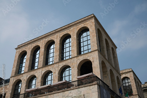 Milano, Italy - September 19, 2018 : View of Arengario Palazzo