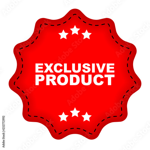 red vector banner exclusive product
