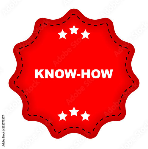 red vector banner know how