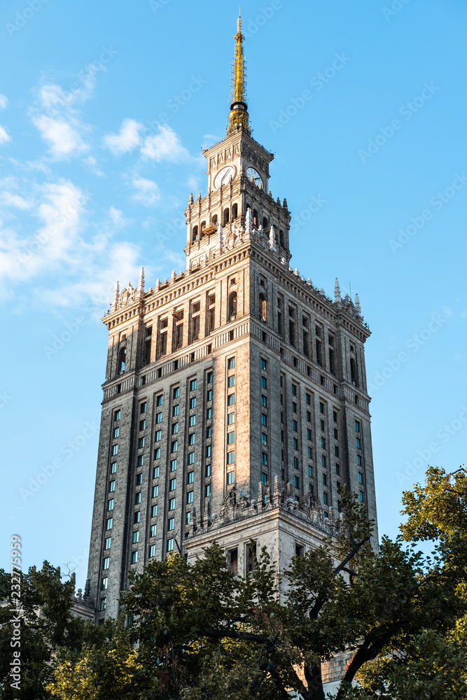 palace of culture in warsaw