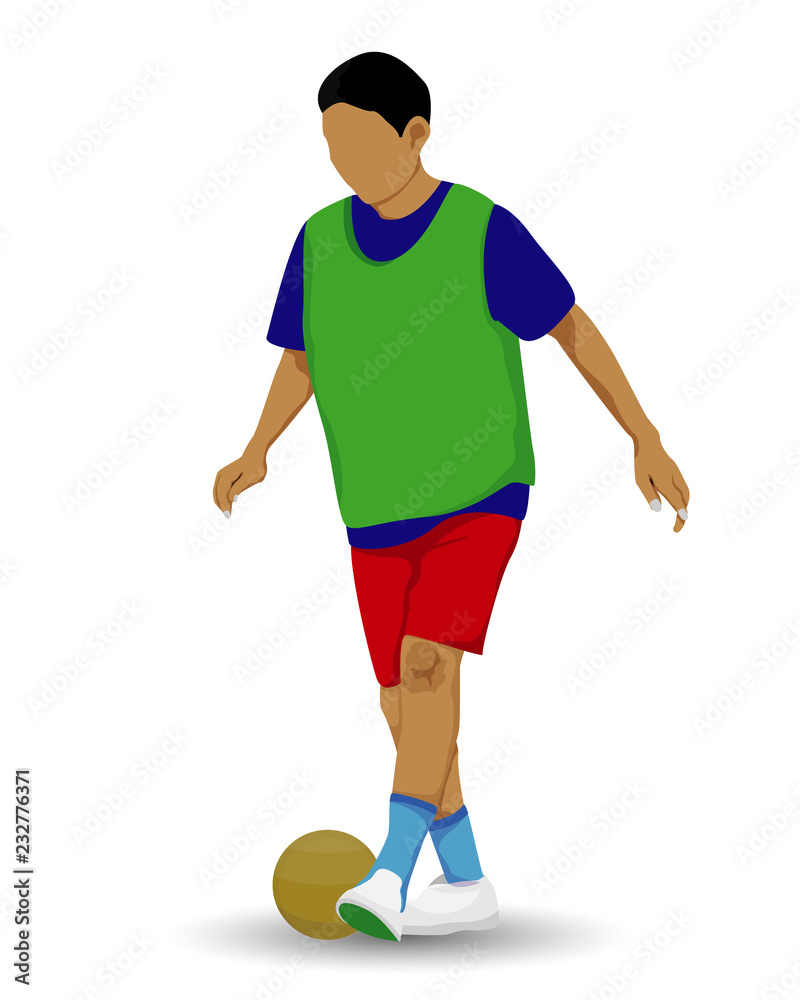 sport man with old ball vector design