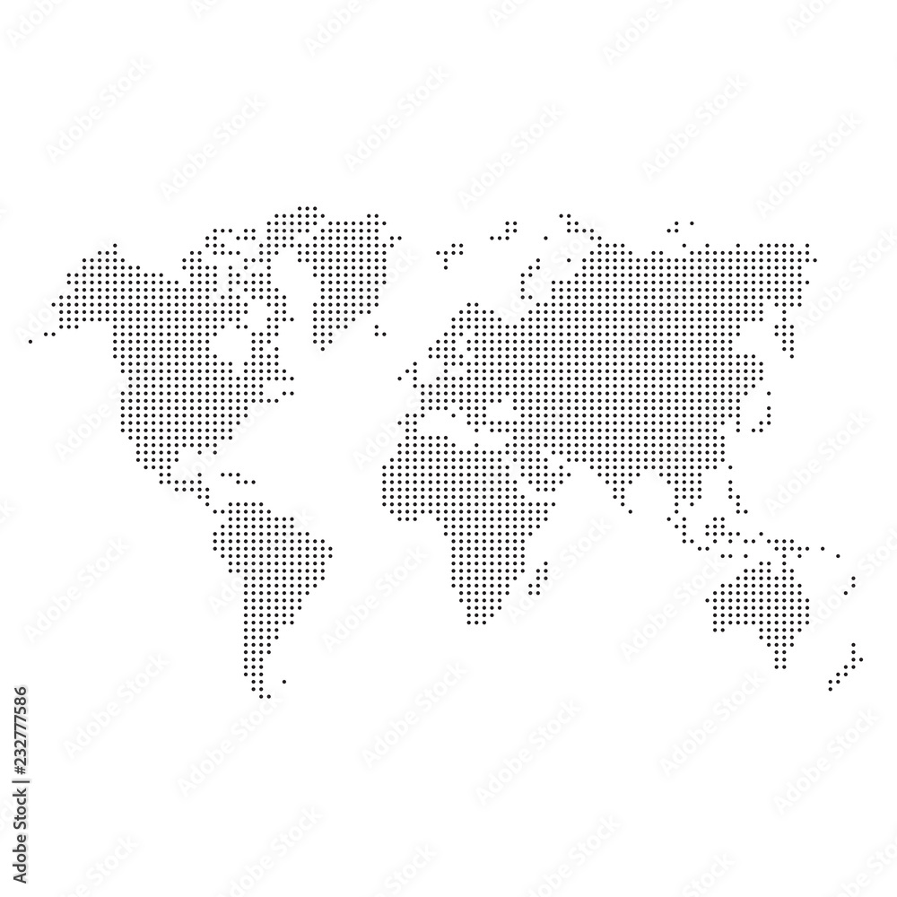 Obraz World map circles