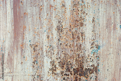 old metal fence, rusted with time, texture of rusty metal