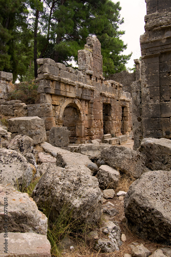 In der antiken Stadt Lyrbe, Seleukia, Antalya Province, Türkei 